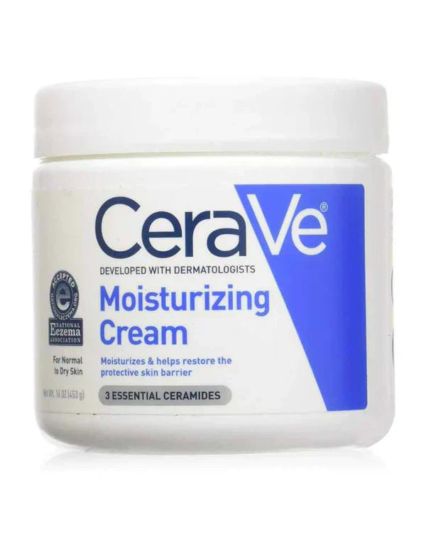 CERAVE MOISTURIZING CREAM 340G| BODY AND FACE MOISTURIZER FOR DRY SKIN | BODY CREAM WITH HYALURONIC ACID AND CERAMIDES | HYDRATING MOISTURIZER | FRAGRANCE FREE NON-COMEDOGENIC