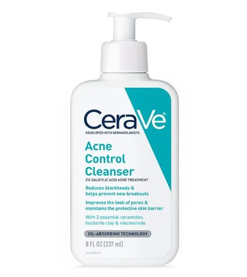 CERAVE ACNE CONTROL CLEANSER 2% SALICYLIC ACID ACNE TREATMENT | 237ML